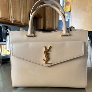 YSL Medium Uptown bag with a detachable clutch